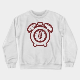 food time for worker in pan and time symbol Crewneck Sweatshirt